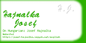 hajnalka josef business card